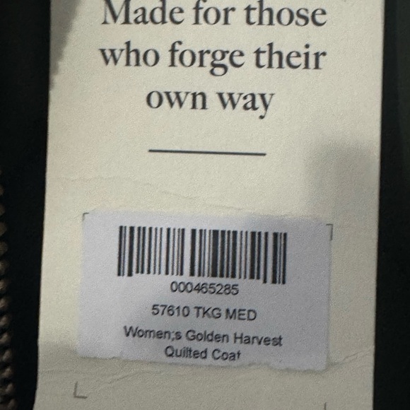 NWT Duluth trading company Women's Golden Harvest Quilted Coat size Medium - Picture 8 of 8